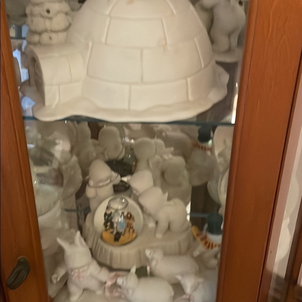 Entire collection of Dept 56 snow babies from late nineties to early 2000.